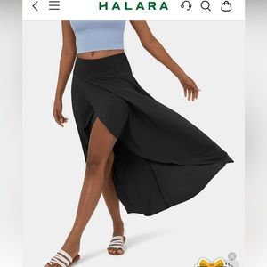 Halara high low skirt with built in shorts
